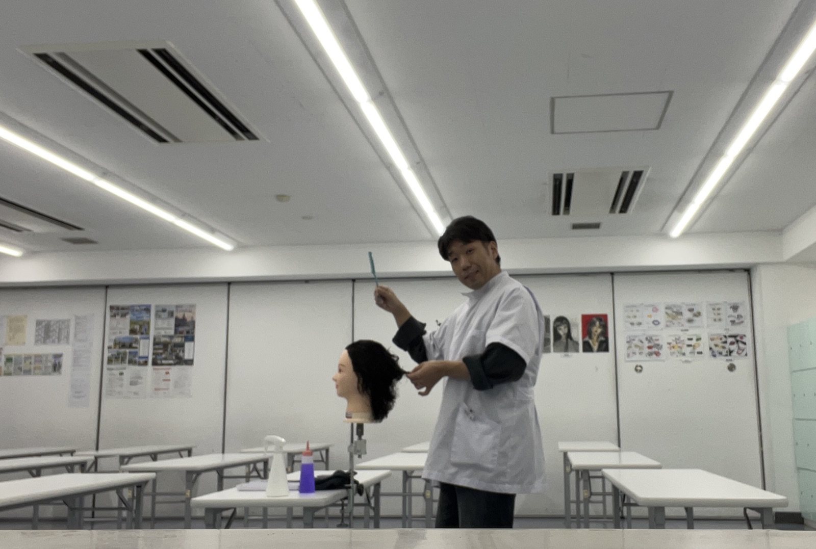 美容学校に通っていた頃の写真